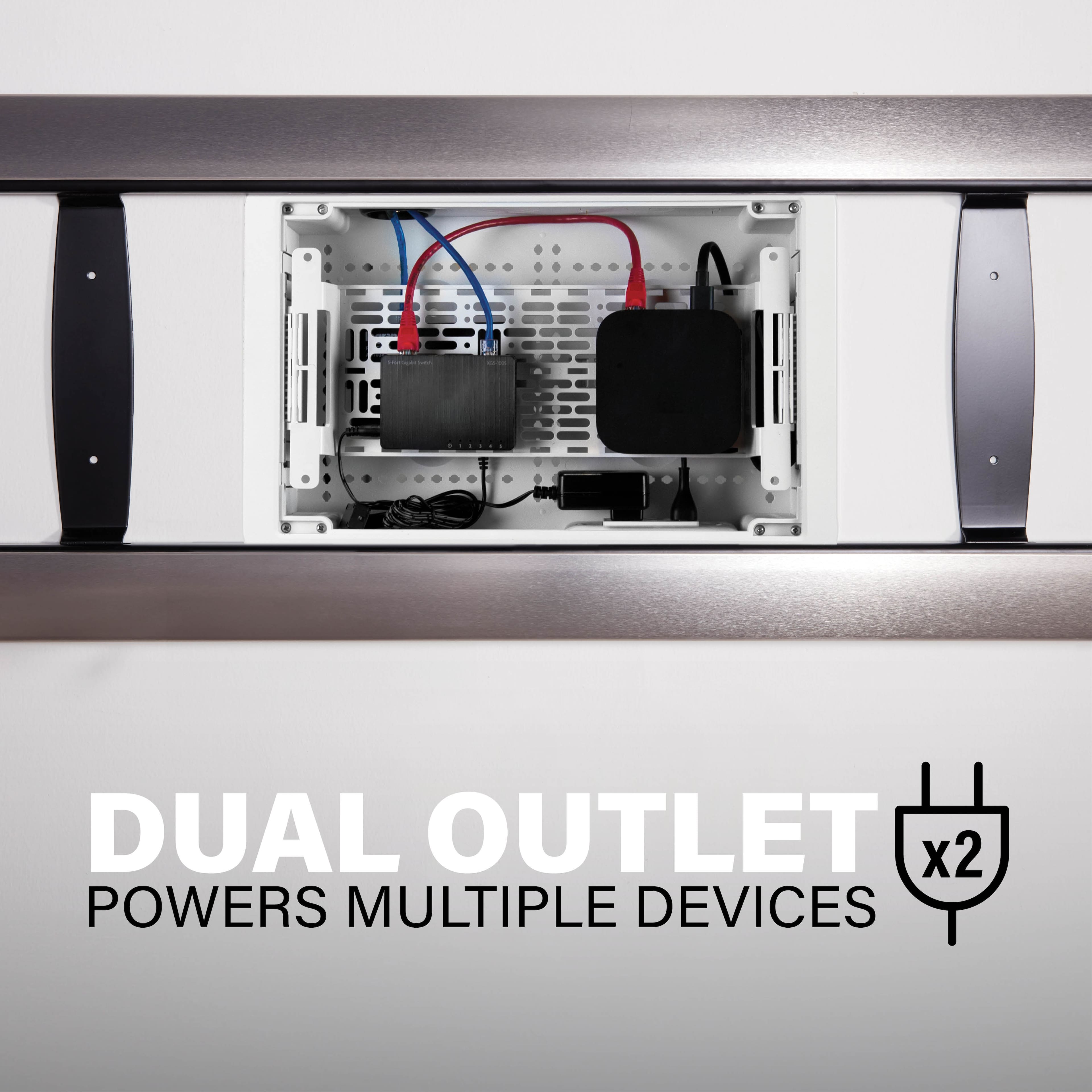 Dual Outlet x2 Powers Multiple Devices