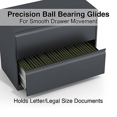 Precision Ball Bearing Glides  
For Smooth Drawer Movement  

Holds Letter/Legal Size Documents