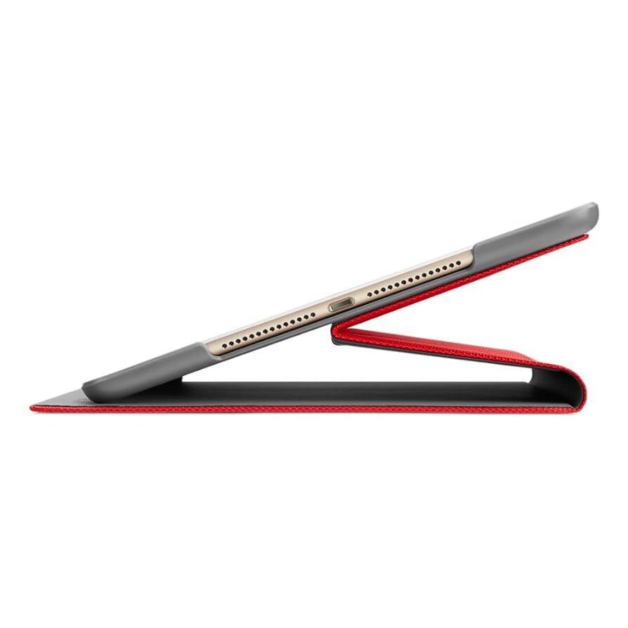 Left. Logitech - Logitech Hinge Flex for iPad Mini | Color: Orange - RED.