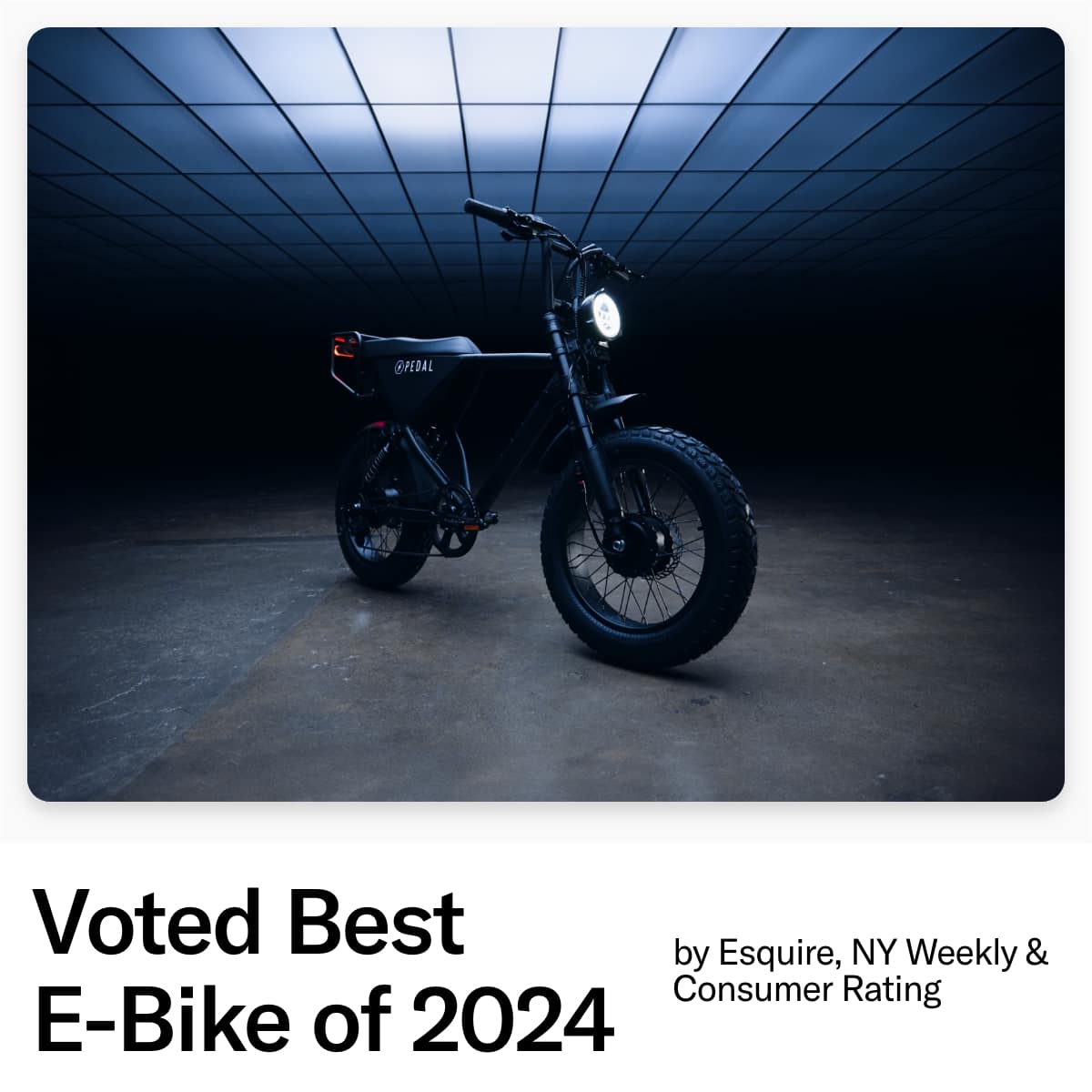 Voted Best E-Bike of 2024 by Esquire, NY Weekly & Consumer Rating