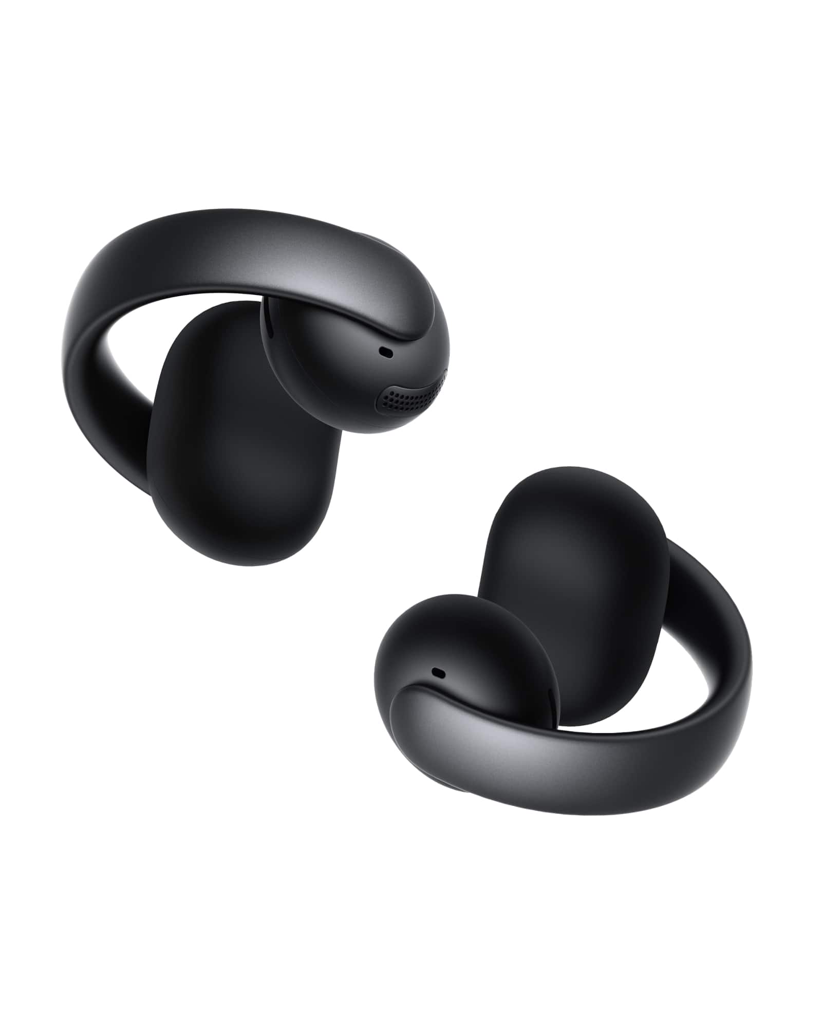 Soundcore - by Anker AeroClip Open-Ear Clip-On Earbud Headphones - Black - Front_Zoom