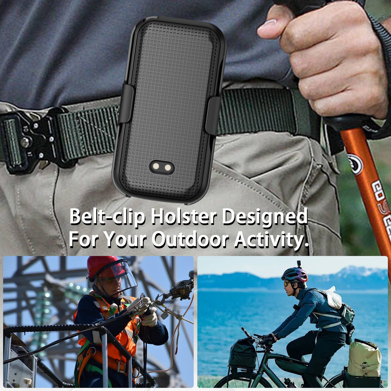 Belt-clip Holster Designed For Your Outdoor Activity.