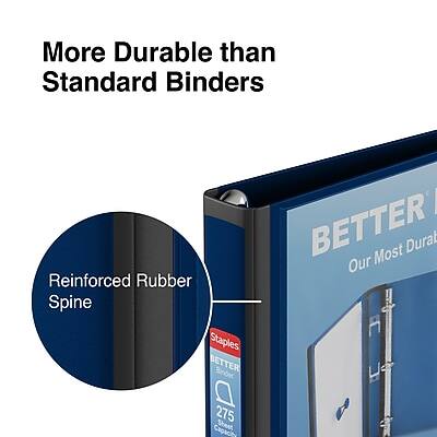 More Durable than Standard Binders

Reinforced Rubber Spine

BETTER
Our Most Durable
275 Sheet