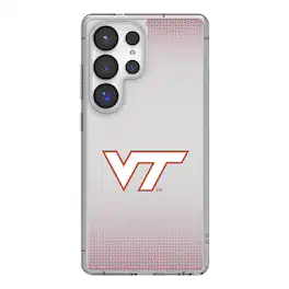 Keyscaper - NCAA - Virginia Tech Hokies Linen Logo Galaxy Clear Case - S24 - Multicolor