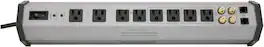 Furman - PST-8D SMP EVS LiFT 15A 8-Outlet Power Conditioner with Isolated Outlet Banks - Gray