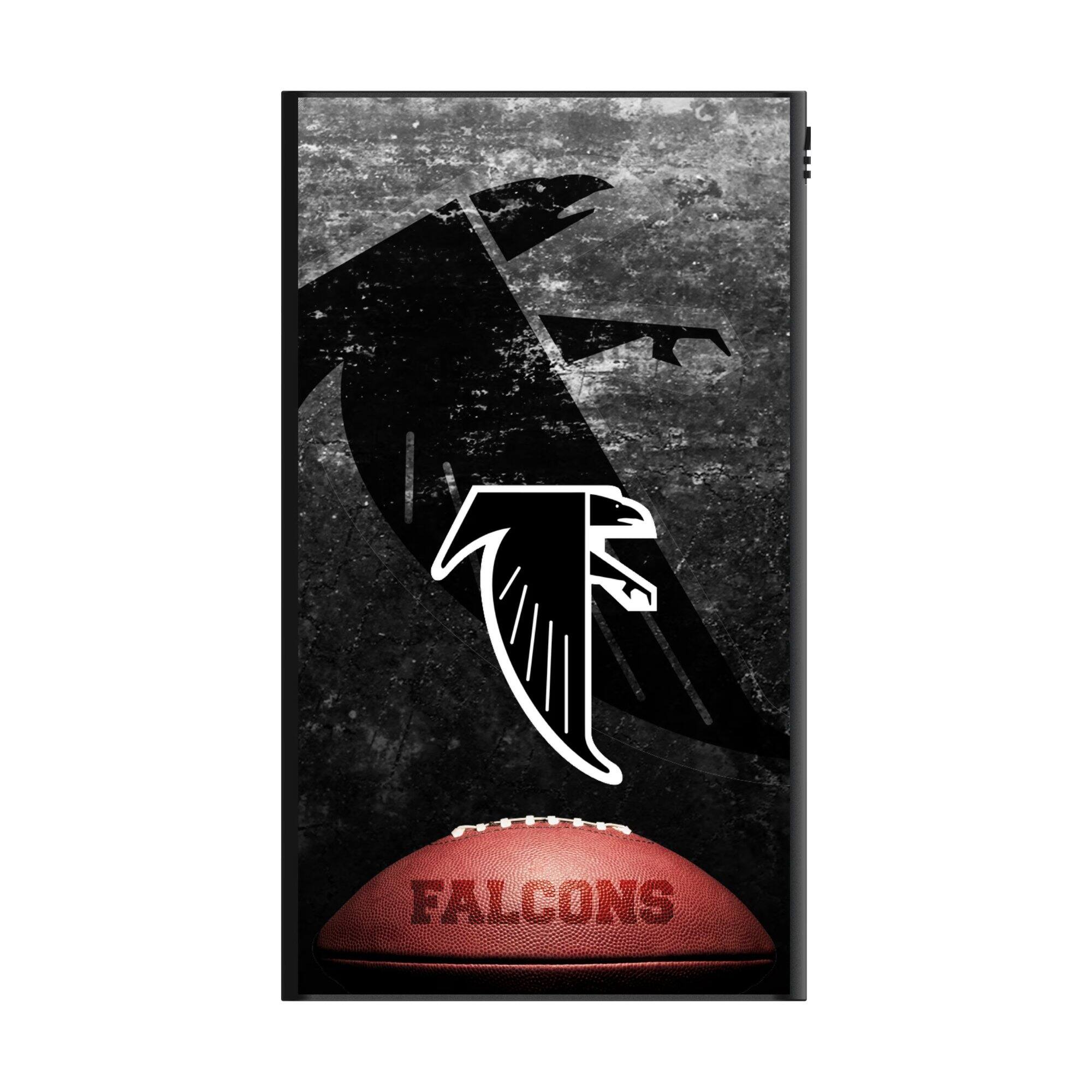 Alt View 1. Keyscaper - Atlanta Falcons 5000mAh Flat Powerbank - Black.