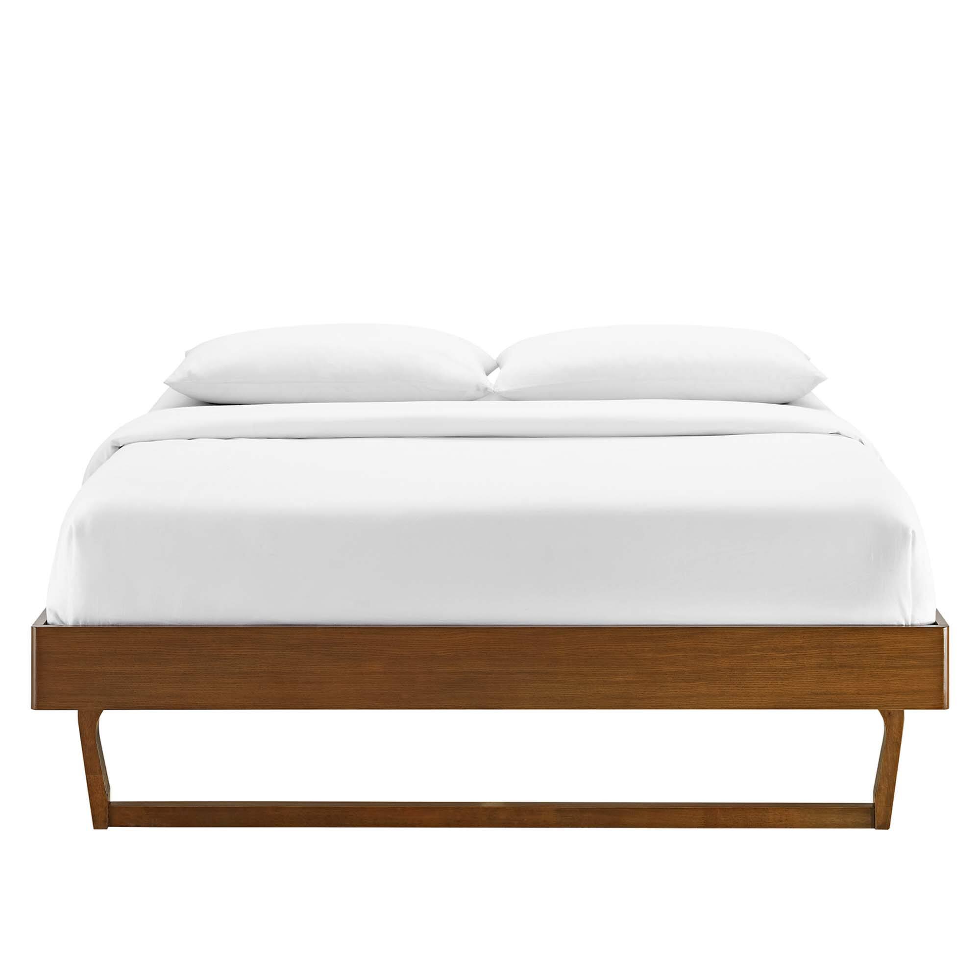 Alt View 1. Modway - Maven Twin Size Fabric Upholstered Platform Bed - Ivory.