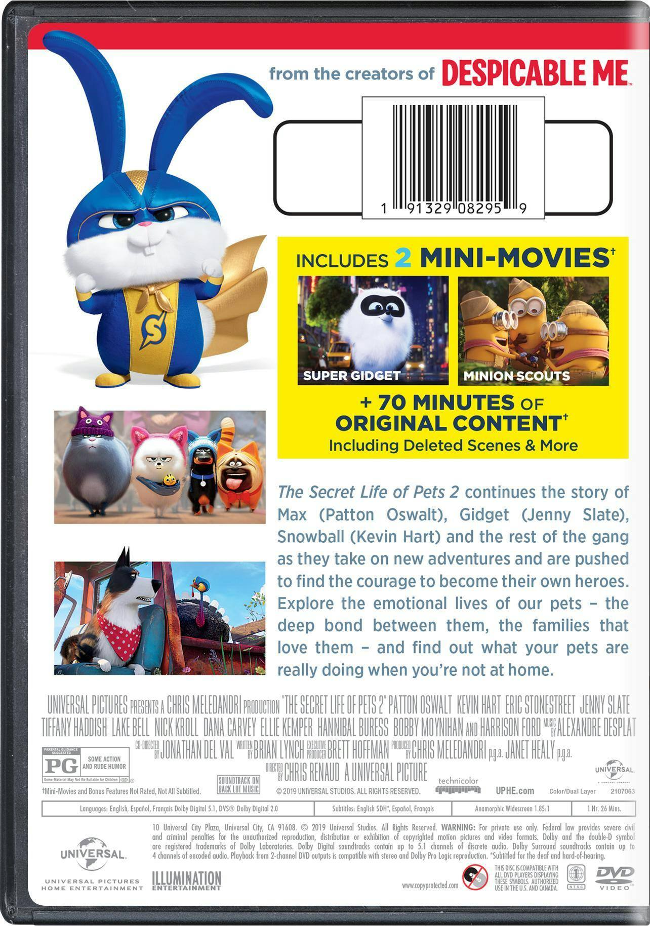 Back. The Secret Life of Pets 2 (DVD) [DVD].