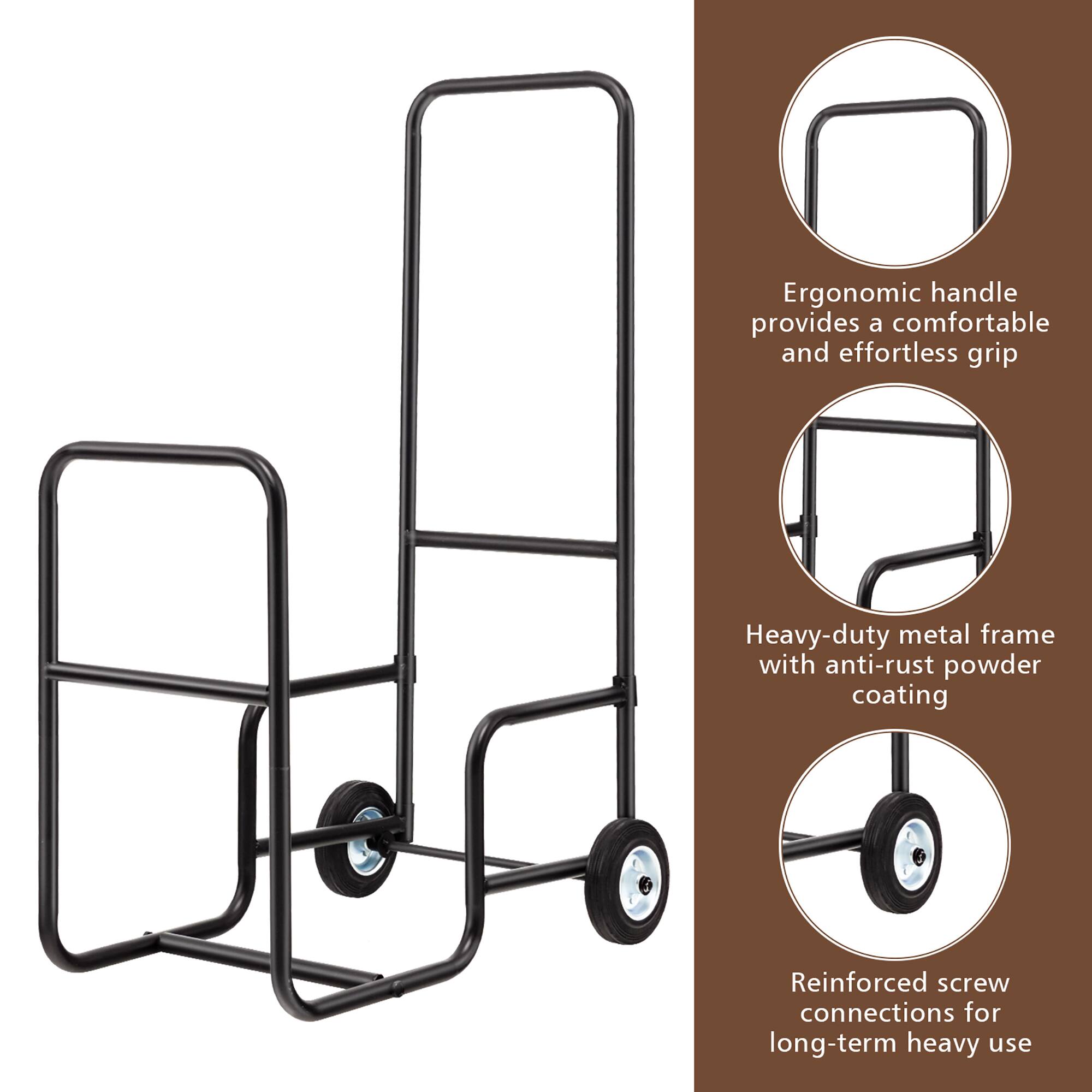Ergonomic handle provides a comfortable and effortless grip

Heavy-duty metal frame with anti-rust powder coating

Reinforced screw connections for long-term heavy use