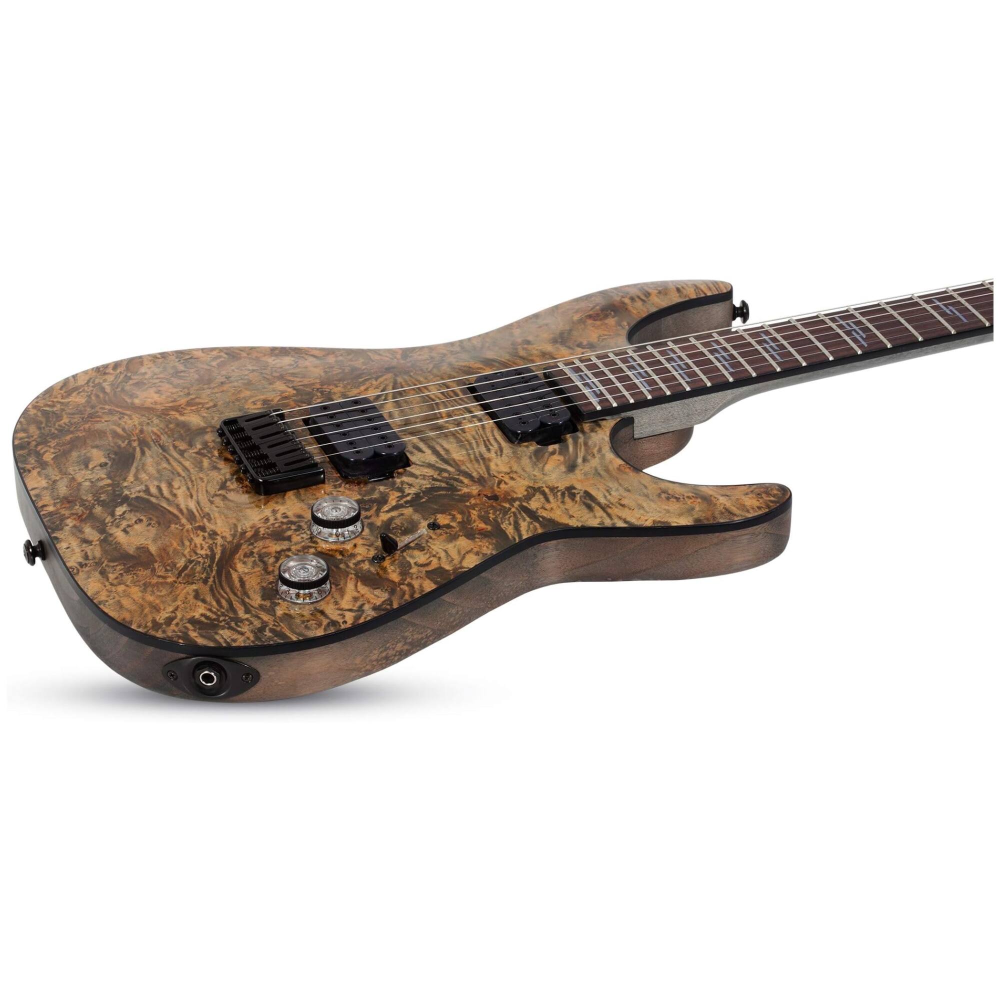 Back. Schecter - Schecter Guitar Research 2451 Omen Elite-6 Electric Guitar, Maple Neck, Charcoal - Charcoal.