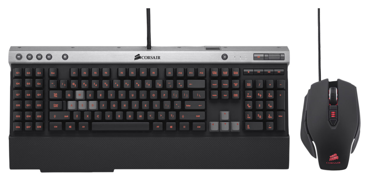 Sistemáticamente varilla sentido Best Buy: CORSAIR K50 Gaming Keyboard and Raptor M40 Optical Gaming Mouse  Black/Silver CB-9000046-NA