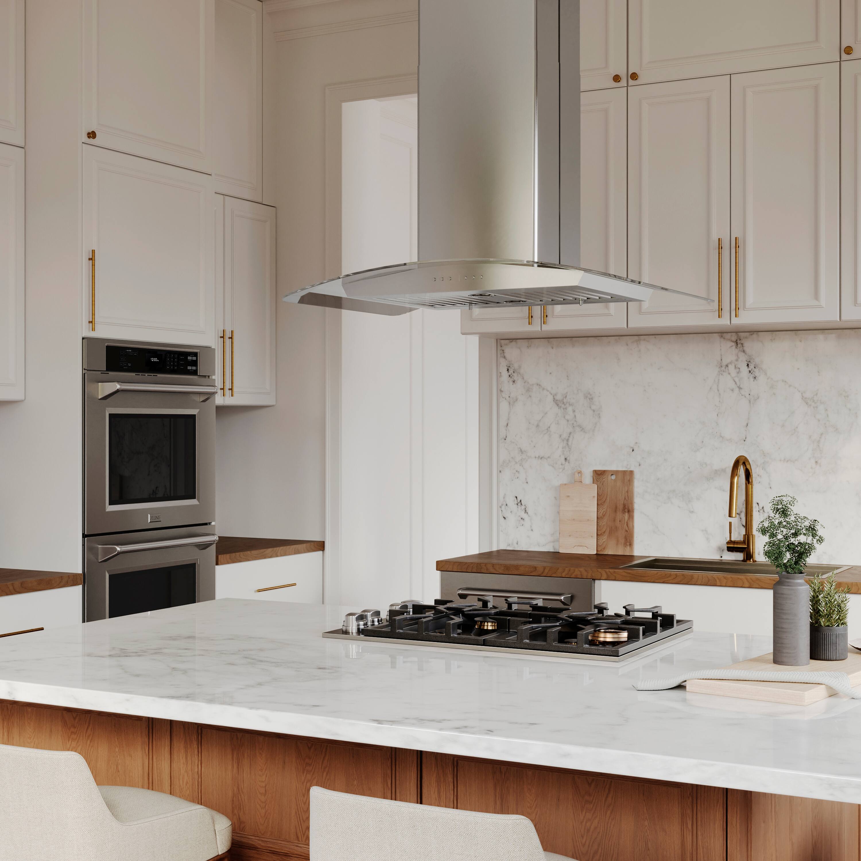 Alt View 5. ZLINE - 36" Externally Vented Range Hood - Stainless steel.