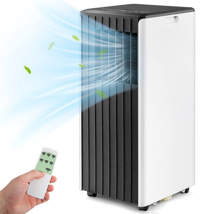 Left. Loheer - Loheer 8000 BTU(Ashrae) Portable Air Conditioner with Cool Humidifier.