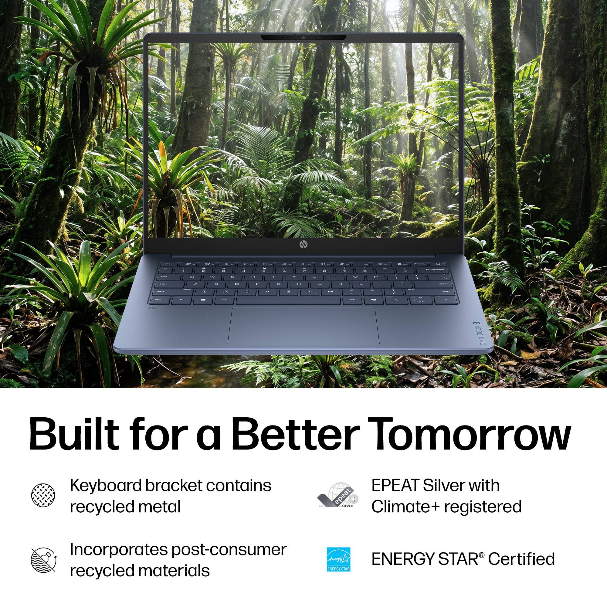 Built for a Better Tomorrow

- Keyboard bracket contains recycled metal
- Incorporates post-consumer recycled materials
- EPEAT Silver with Climate+ registered
- ENERGY STAR® Certified