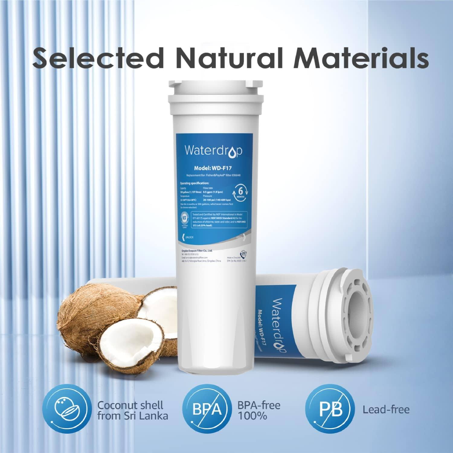 Selected Natural Materials

Waterdrop Model: WD-F17

- Coconut shell from Sri Lanka
- BPA-free 100%
- Lead-free