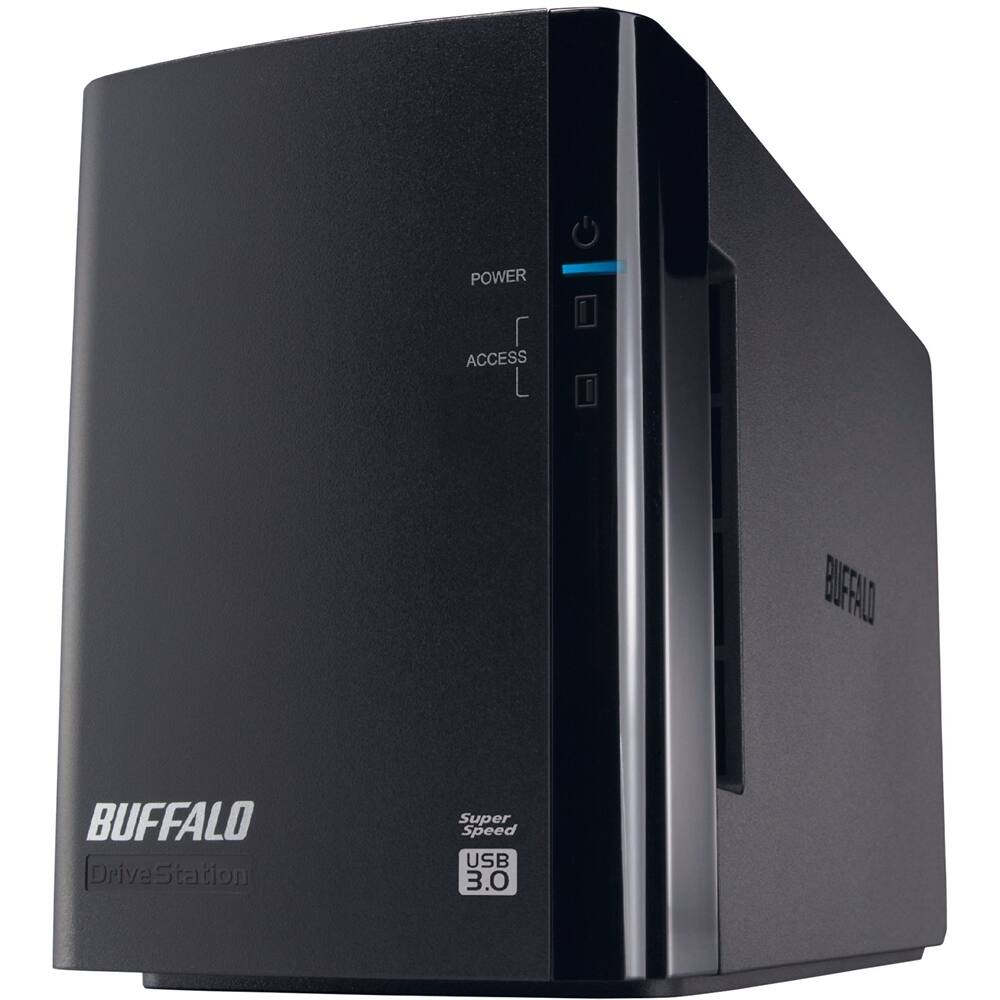 Alt View 11. Buffalo - DriveStation Pro 4TB 2-Bay External USB 3.0 Storage - black.