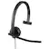 Left. Logitech - H570e Mono Wired Over-ear Headset - Black.
