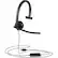 Front. Logitech - H570e Mono Wired Over-ear Headset - Black.