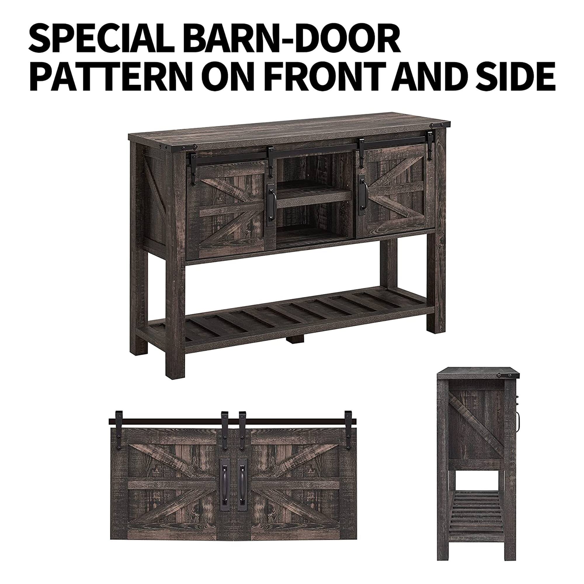 SPECIAL BARN-DOOR PATTERN ON FRONT AND SIDE