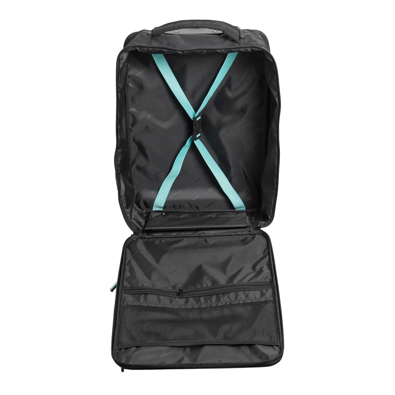 Alt View 10. Scapade - AirSlim 4-Wheel Super-Lightweight Collapsible Carry-on Suitcase - Black.