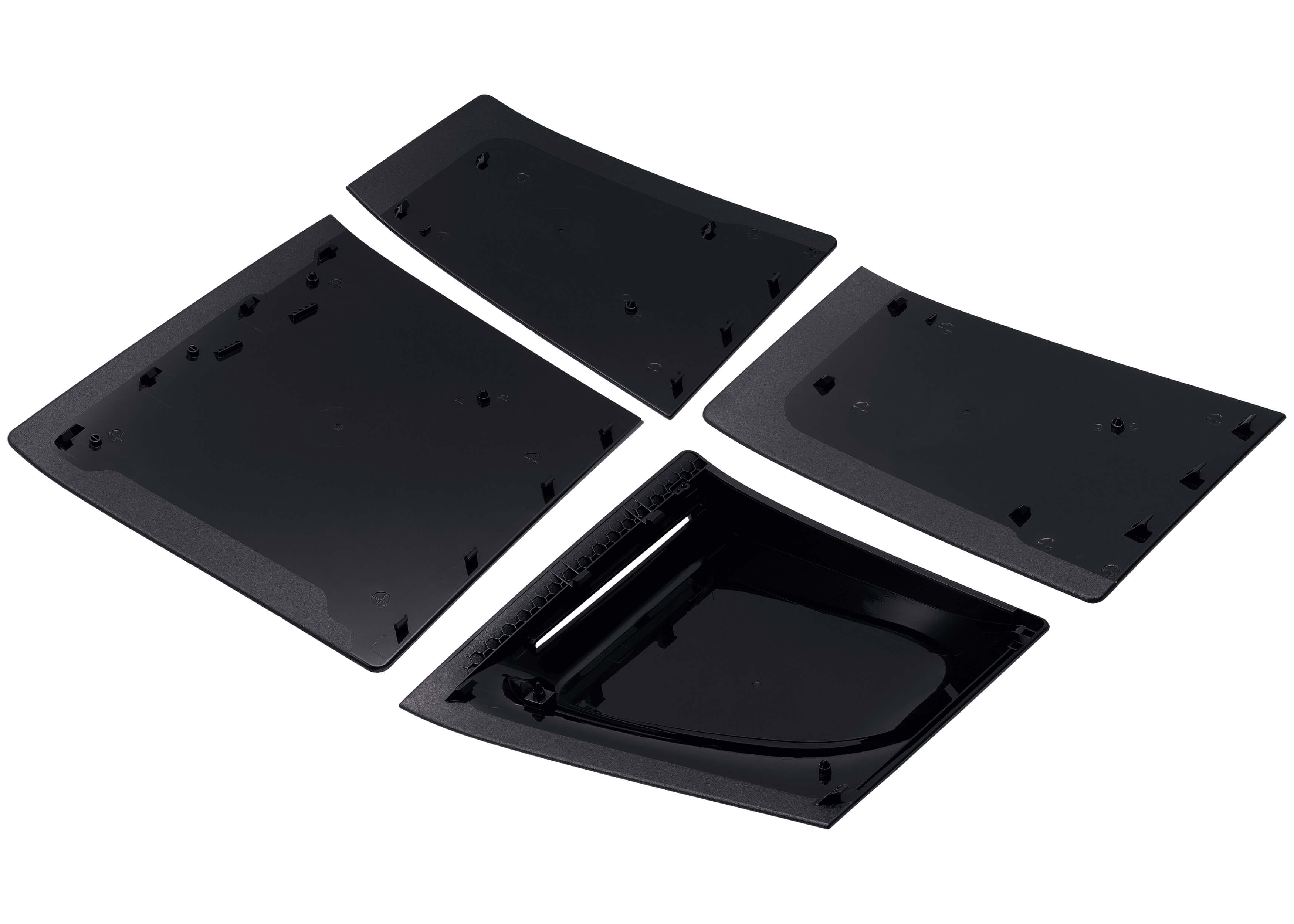 Alt View 2. MobileSentrix - Call of Duty: Modern Warfare III - PlayStation 5 Slim Disc Edition PS5 Compatible Console Faceplate Covers - Black/Red.