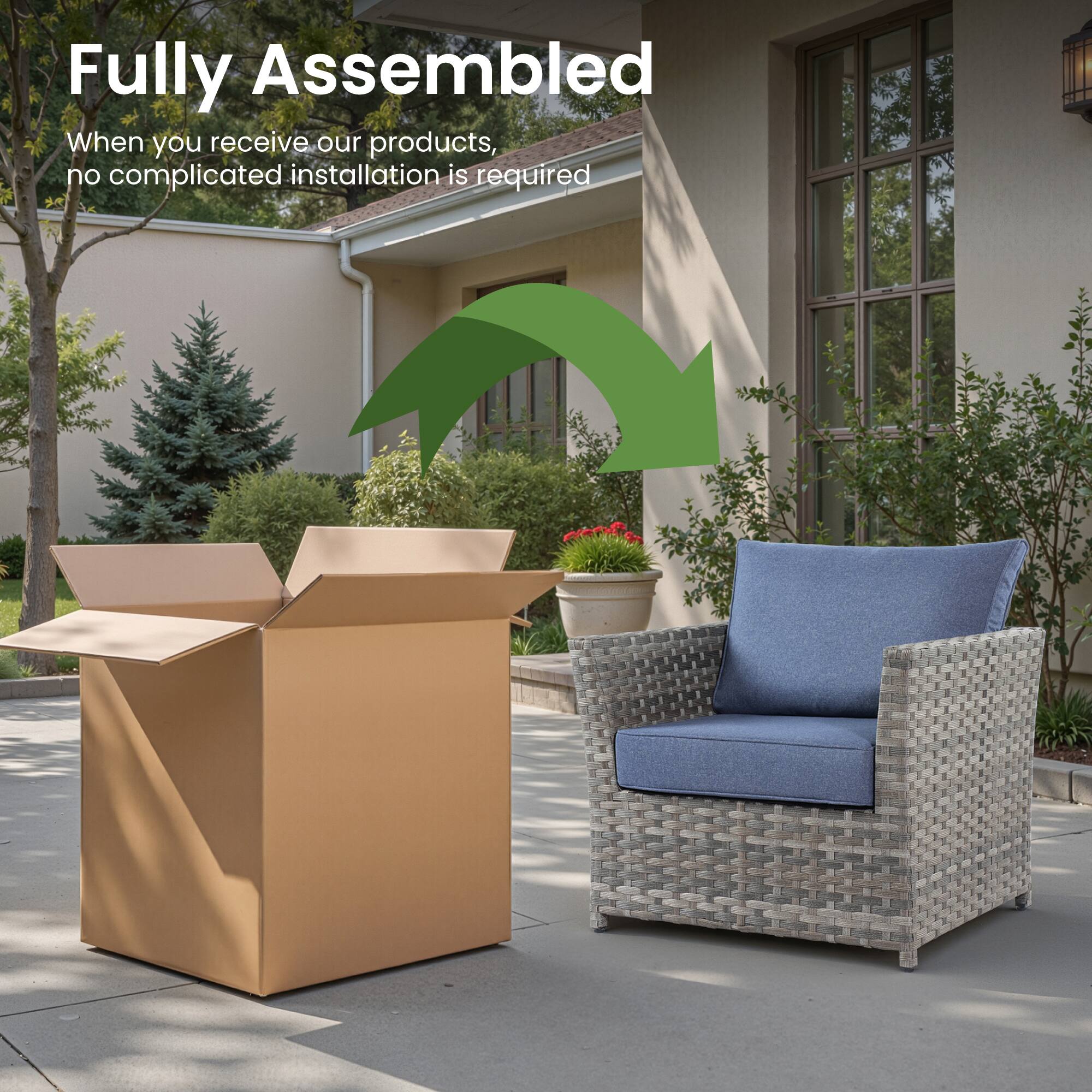 Fully Assembled

When you receive our products, no complicated installation is required