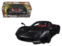 Pagani Huayra Interior 1/24 Diecast Model Car by Motormax - Matt Black With Red