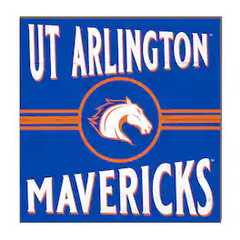 Jardine - UT Arlington Mavericks 10'' x 10'' Retro Team Sign - Blue