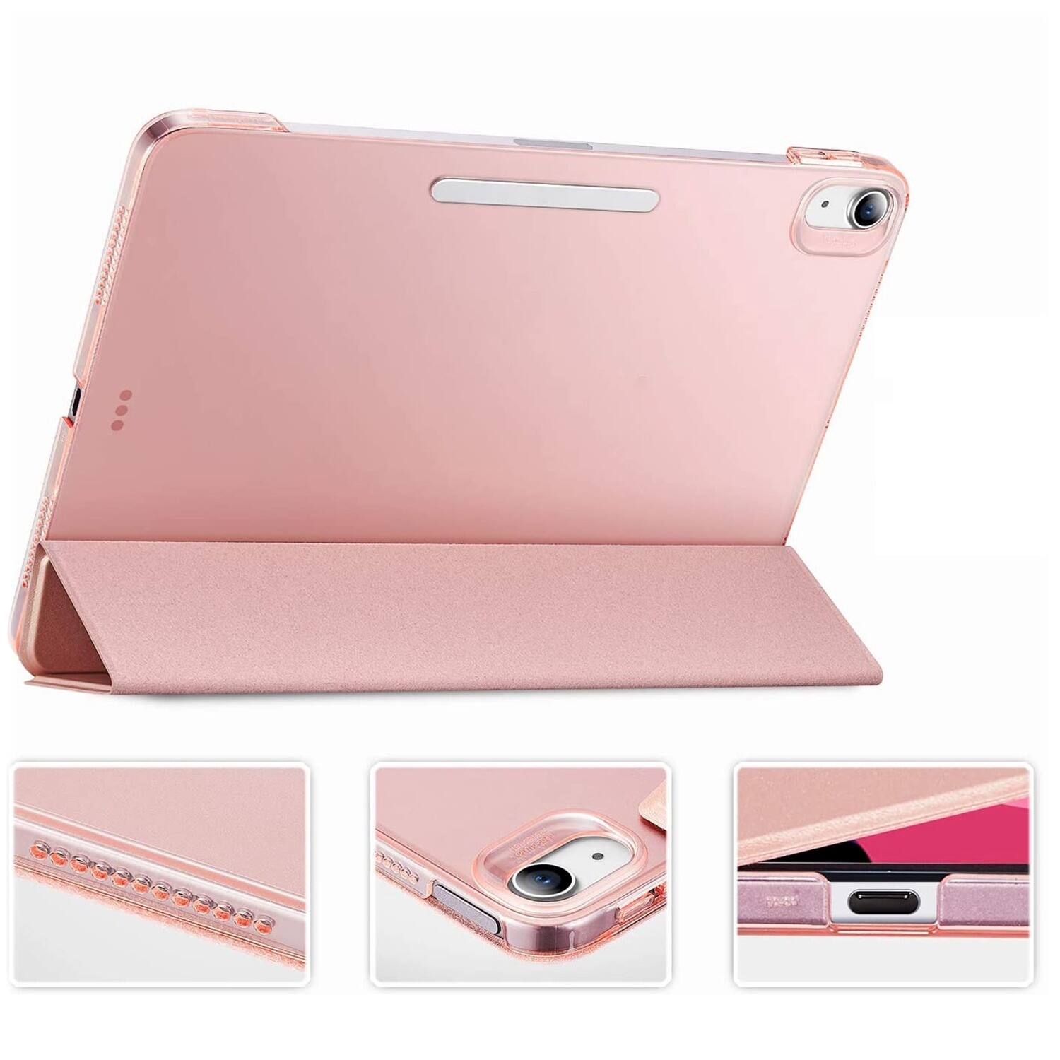 Alt View 16. SaharaCase - Venture Series Folio Case for Apple iPad Air 11'' M3/M2 and iPad Air 10.9'' (4th and 5th Gen) - Rose Gold.