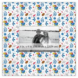 Fan Creations - Kansas Jayhawks 10'' x 10'' Floral Pattern Frame - Multicolor