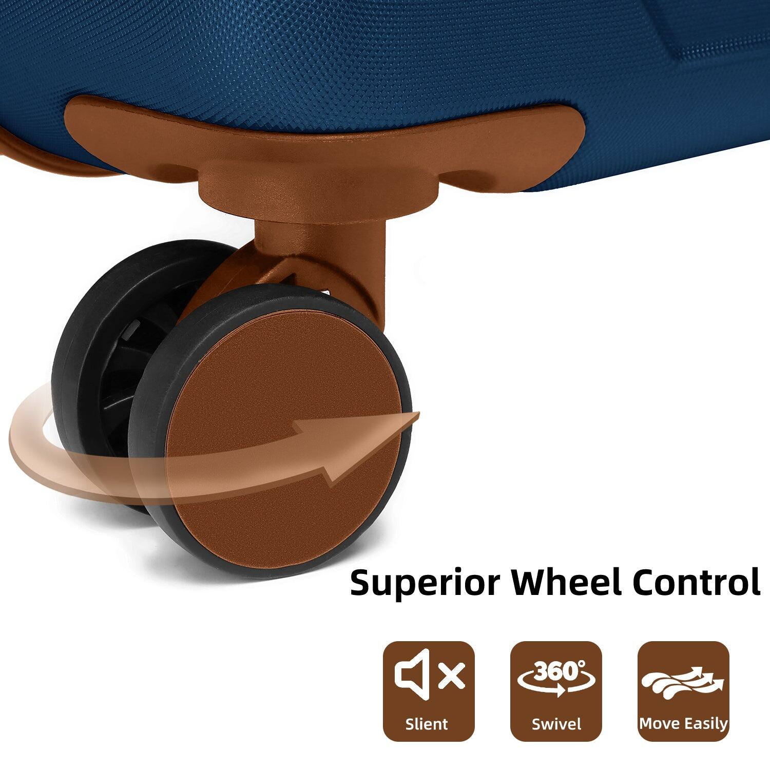 Superior Wheel Control

- Silent
- 360° Swivel
- Move Easily