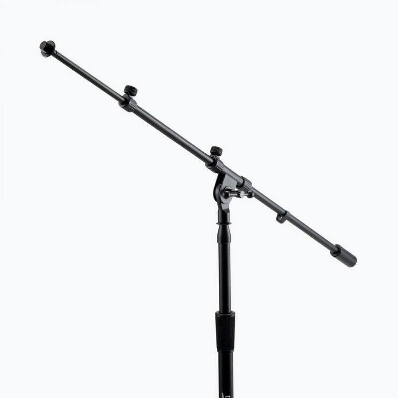 Alt View 1. On Stage Stands - On Stage SMS7630B Hex Base Studio Stnd W/Tele Boom - Black.