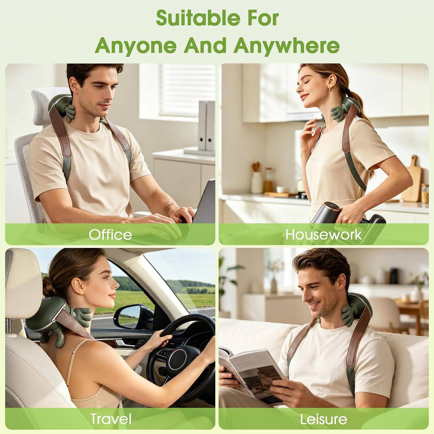 Suitable For Anyone And Anywhere

Office  
Housework  
Travel  
Leisure