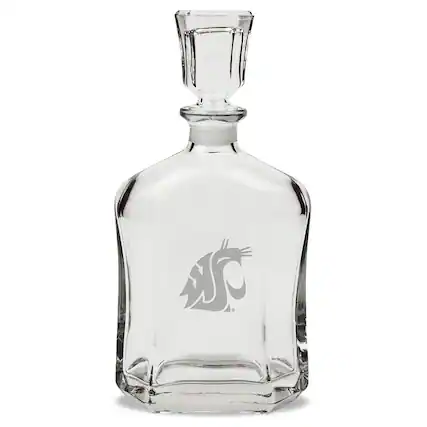 Front. Jardine - Washington State Cougars 23.75oz. Crystal Decanter - Multicolor.