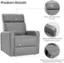 Product Details:

* Thicker backrest: perfect for relaxation
* Wider armrests with curved shape for maximum comfort
* Double thick foam padding for a cozy watching or resting experience.