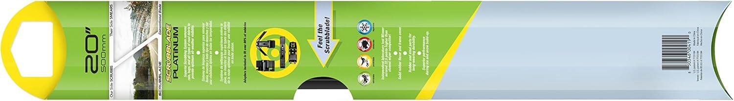 20" 500mm SMEARS Side SCRUBS Sade Sar SCAU8D SCRUBBLADE PLATINUM - Feel the Scrubblade! 50348-00439