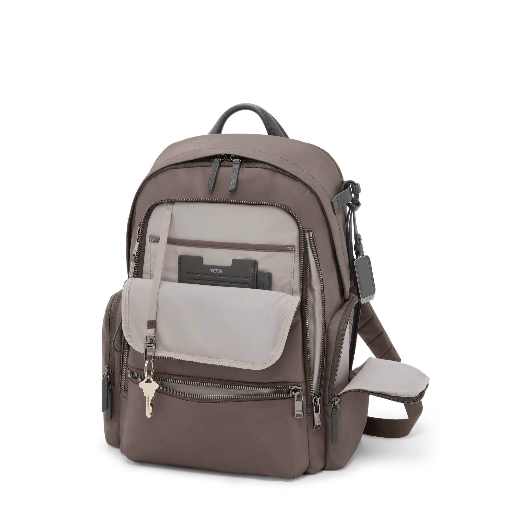 Angle. TUMI - Voyageur Celina Backpack - Mink.