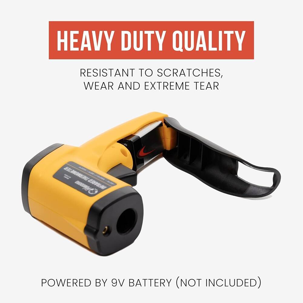 HEAVY DUTY QUALITY  
RESISTANT TO SCRATCHES, WEAR AND EXTREME TEAR  

POWERED BY 9V BATTERY (NOT INCLUDED)