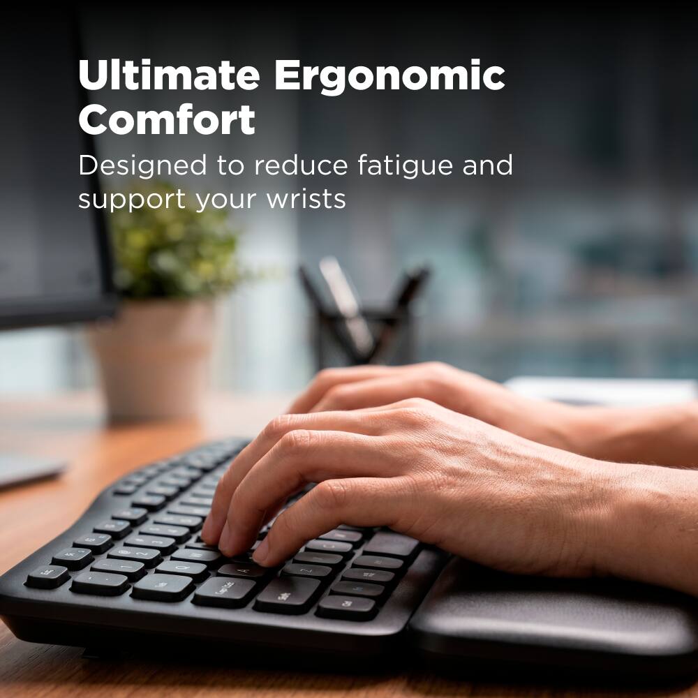 Ultimate Ergonomic Comfort  
Designed to reduce fatigue and support your wrists
