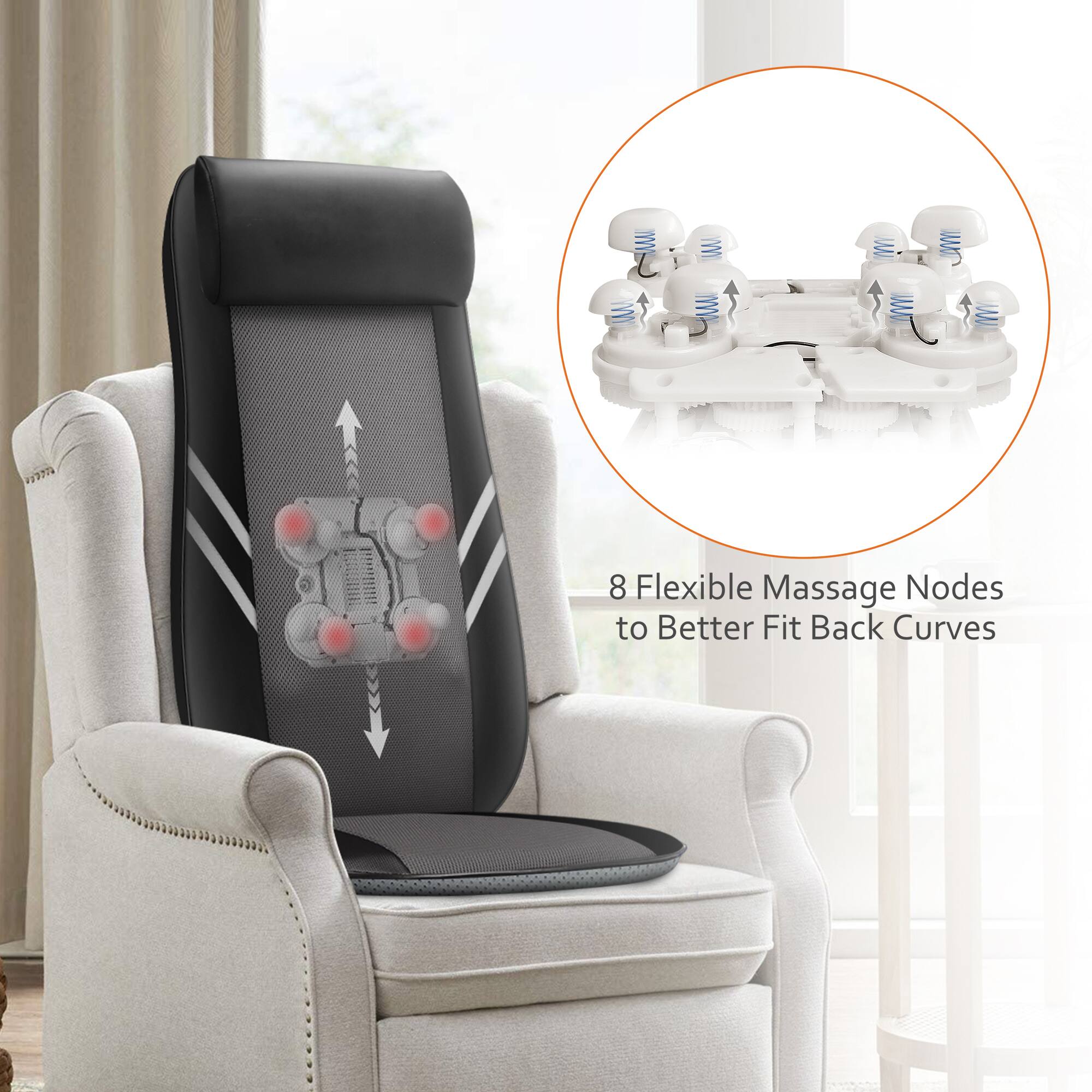 8 Flexible Massage Nodes to Better Fit Back Curves