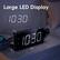 Angle. Dazzed Corner - Digital Projector Alarm Clocks,Plug-in Clock,Battery Backup,USB Charging Port - Black.