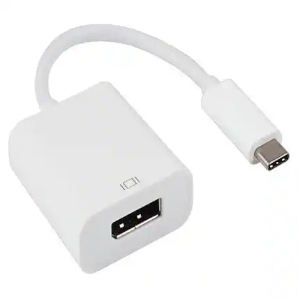 Front. Sanoxy - Sanoxy USB 3.1 Type C Male to DisplayPort Female Adapter - White.