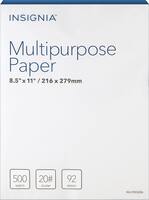 Insignia™ - Multipurpose 8.5" x 11" 500-Count Paper - White - Front_Zoom