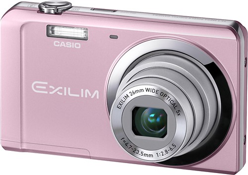 Best Buy: Casio Exilim 14.1-Megapixel Digital Camera Pink EX-ZS5PK