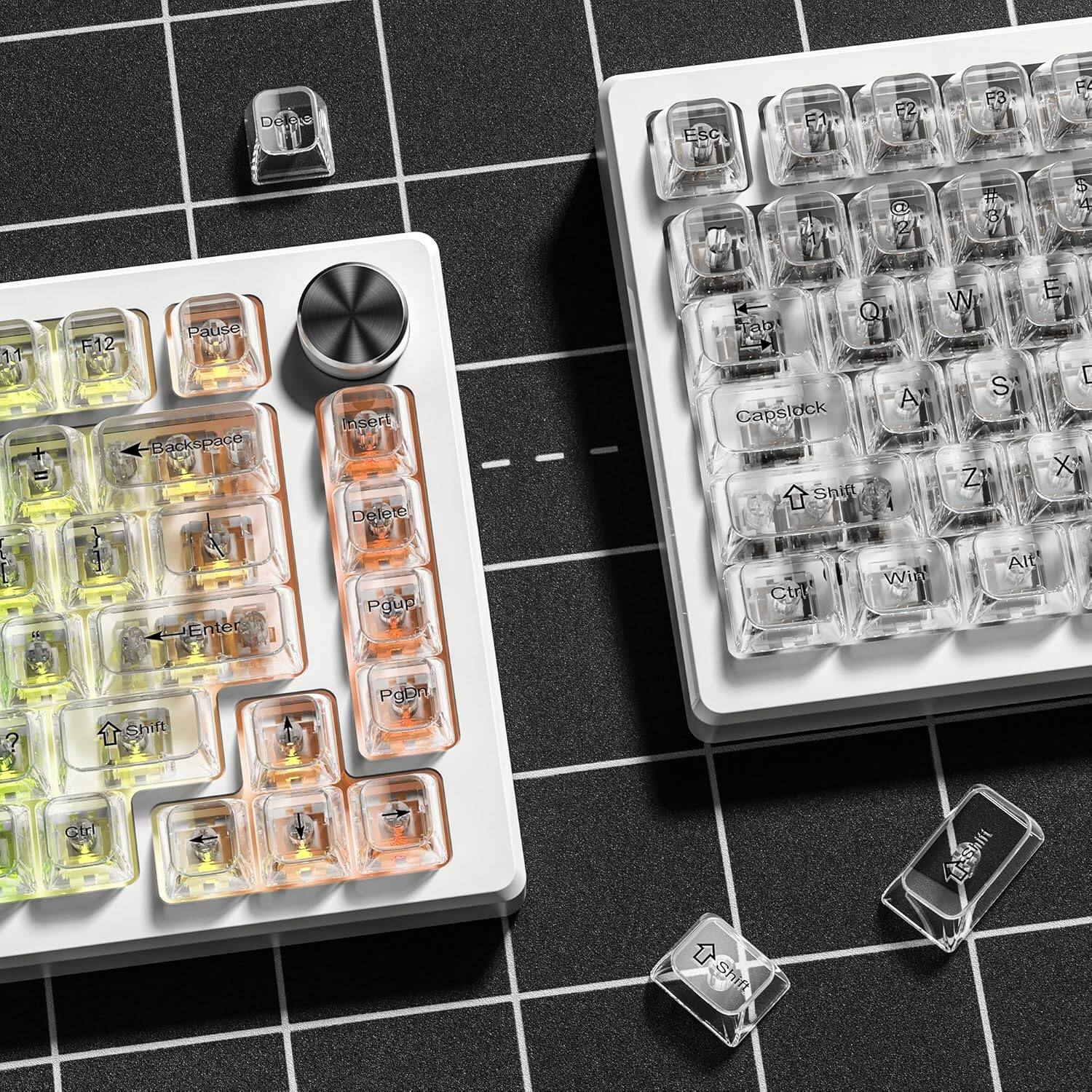 Womier Crystal Jelly keycaps ,Transparent Style Cute keycap for