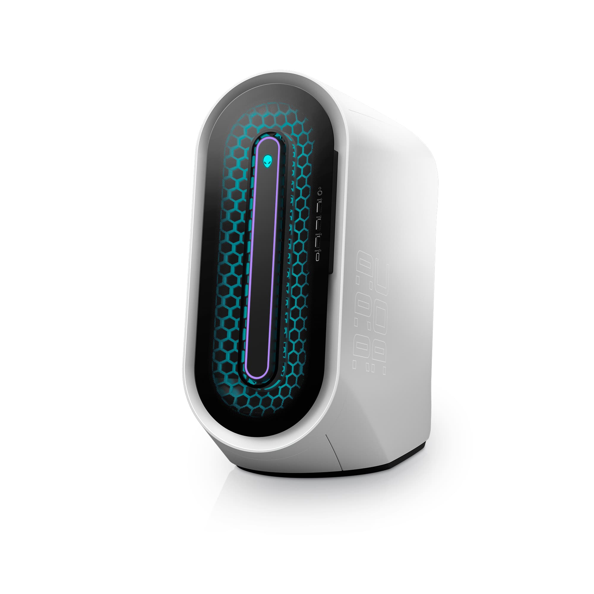 Left. Alienware - Aurora R15 Gaming Desktop - 13th Gen Intel Core i7 13700KF - 16GB - NVIDIA GeForce RTX 4080 - 1TB SSD - Liquid Cooling - Lunar Light.