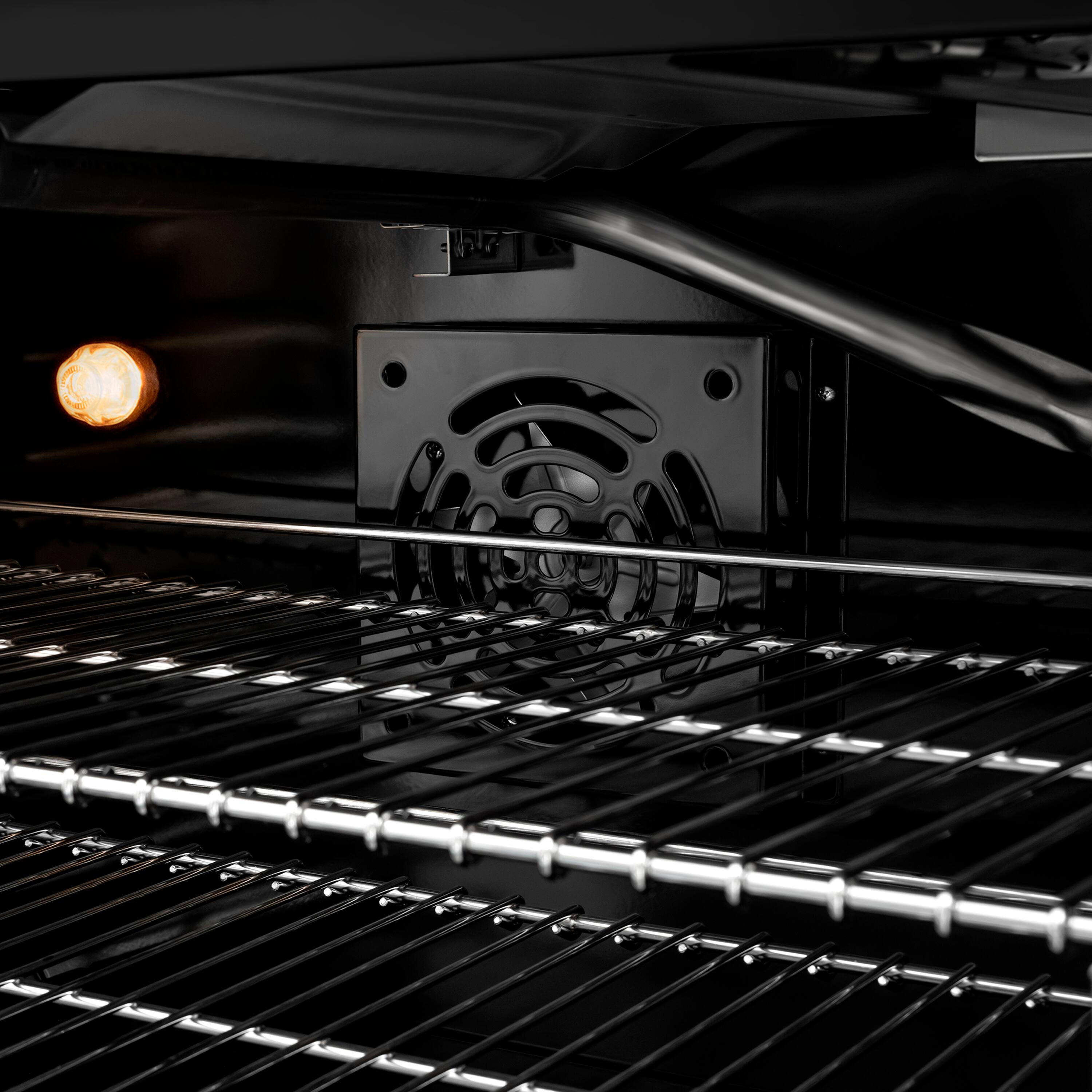 Alt View 12. ZLINE - Designer 36 in. 5.2 cu. ft. Manual Clean Freestanding DuoPro Gas Range in Black Satin with Black and Bronze Accents - Black Satin Stainless Steel.