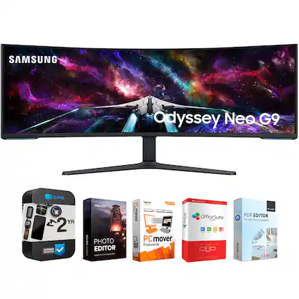 SAMSUNG Odyssey Neo G9
CPS 2 YR EXTENDED PROTECTION
mevavy PHOTO EDITOR
PCmover Professional
OfficeSuite
PDF EDITOR