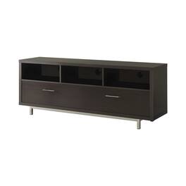 Manhattan Lane - Fabulously Designed tv console with chrome legs - Brown