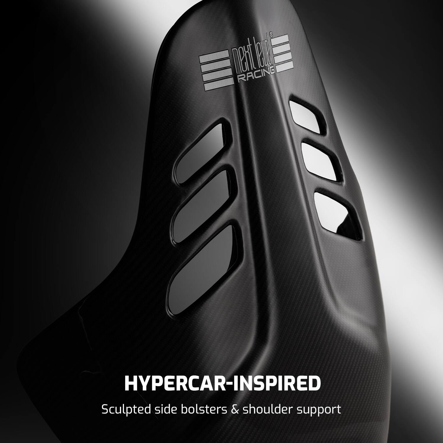 pi b RACING B HYPERCAR-INSPIRED Sculpted side bolsters & shoulder support